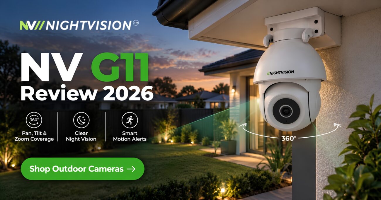 NV G11 Review Australia 2026: Outdoor PTZ Tested 4 NV G11 security camera indoor WiFi camera
