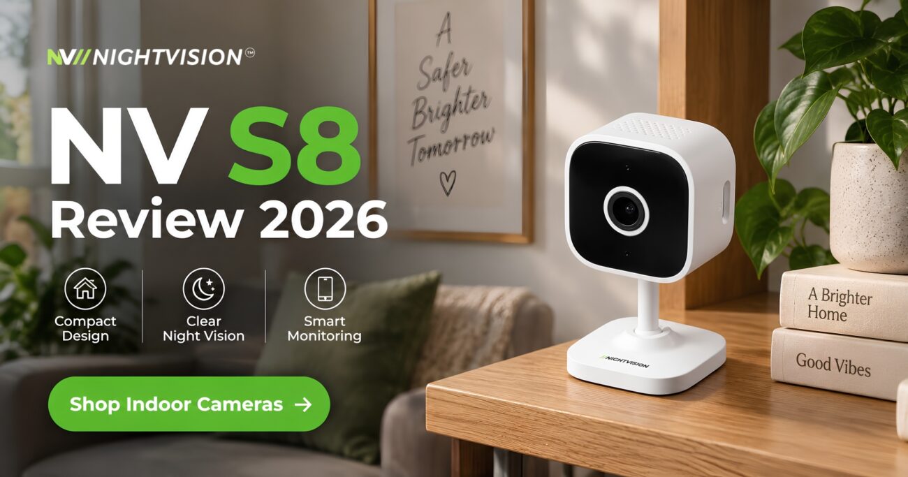 NV S8 Review Australia 2026: Budget Indoor Camera Tested 6 NV S8 security camera indoor WiFi camera